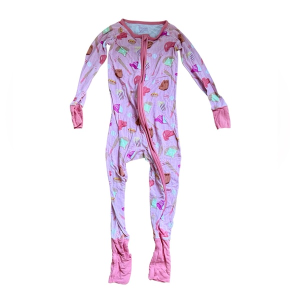 Little Sleepies baseball softball bamboo zippy - Picture 1 of 2